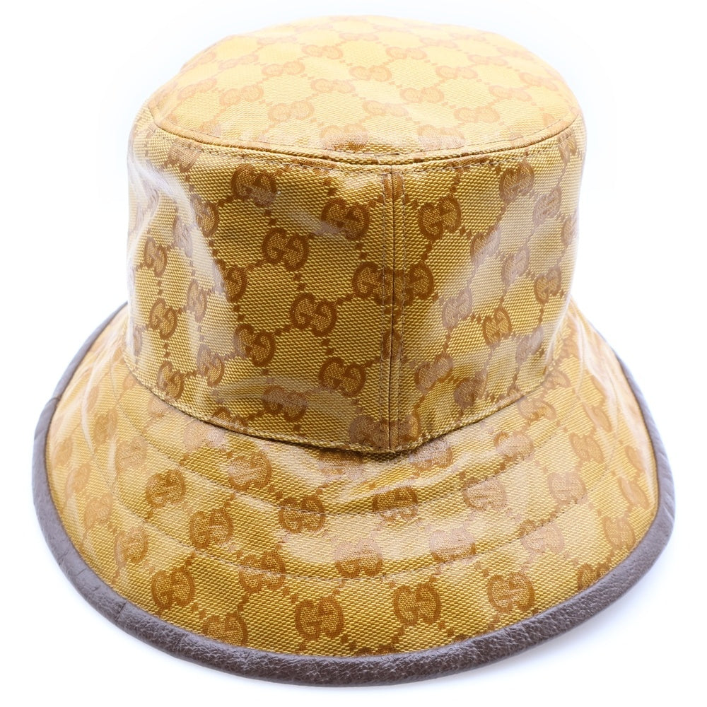 GUCCI(グッチ) ×adidas アディダス GGクリスタル バケットハット ブラウン 696484