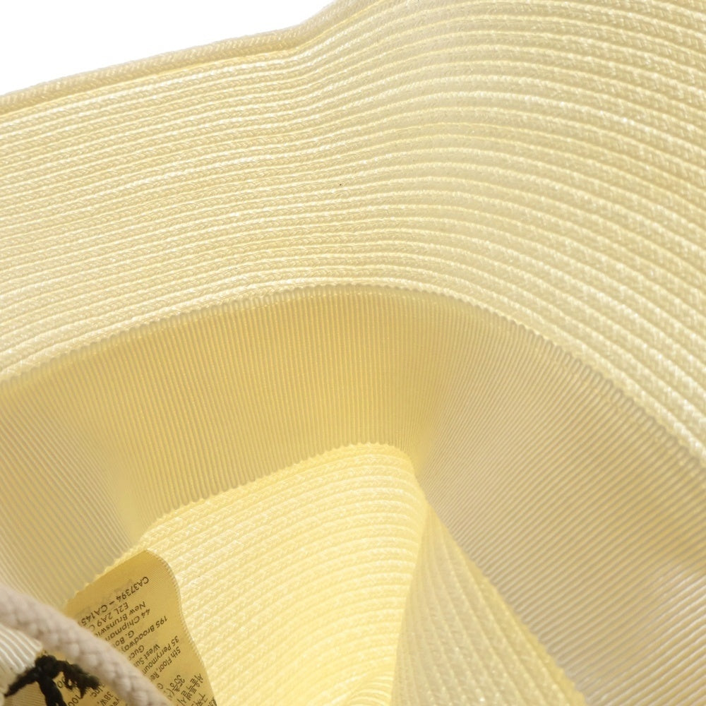 GUCCI(グッチ) バンブーストラップ サマーハット ホワイト 747994 レディース