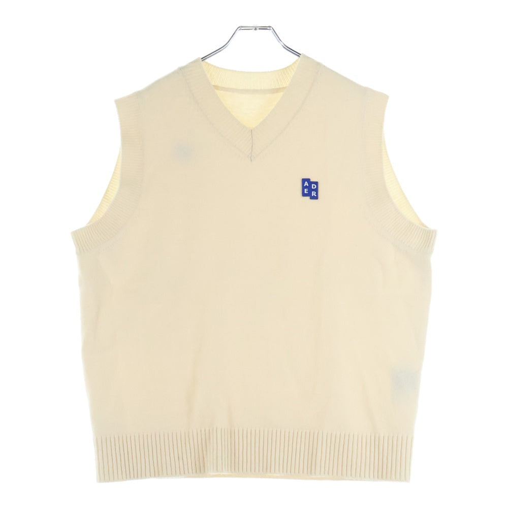 ADER ERROR(アーダーエラー) シグネチャータグ ニットベスト オートミール BMSGFYKT0201OTL