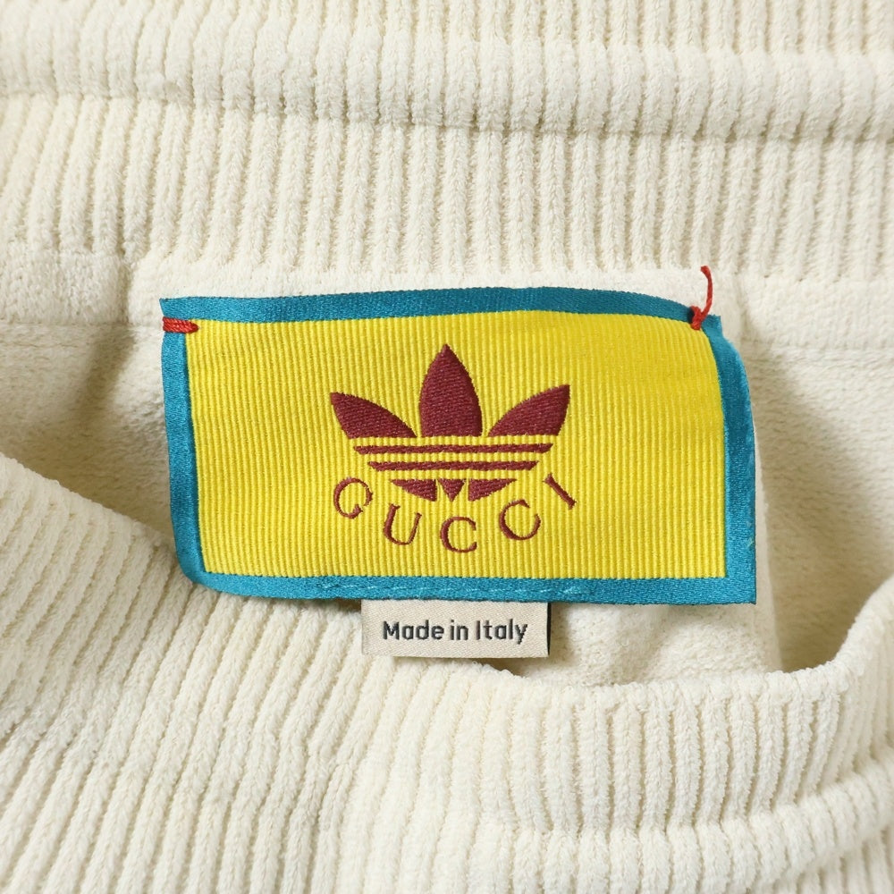 GUCCI(グッチ) ×adidas アディダス サイドライン ショーツ ハーフパンツ ホワイト 700480 XKCIF