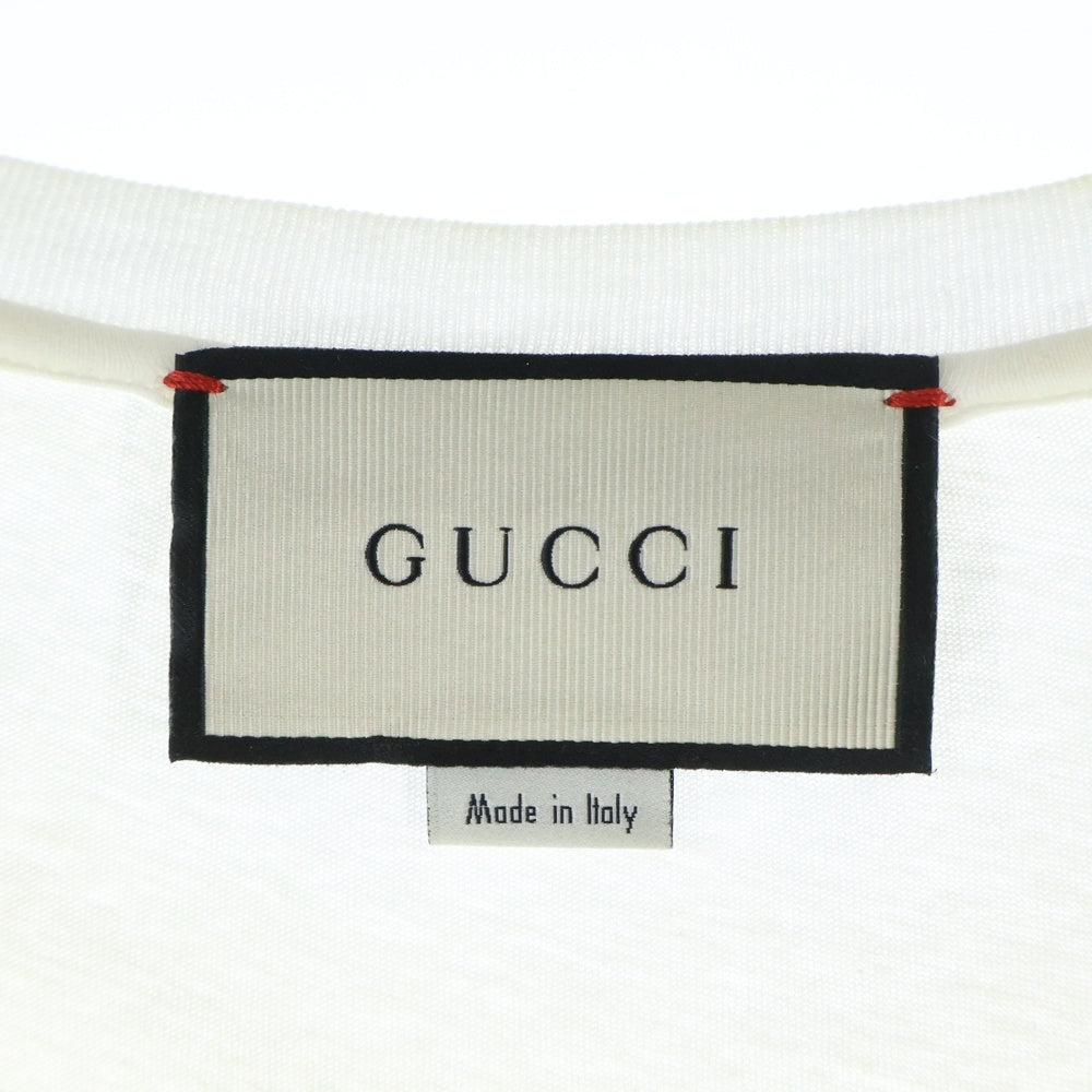 GUCCI(グッチ) Washed T-Shirt ウォッシュド加工 オーバーサイズ半袖Tシャツ ブラック 440103 X3F05