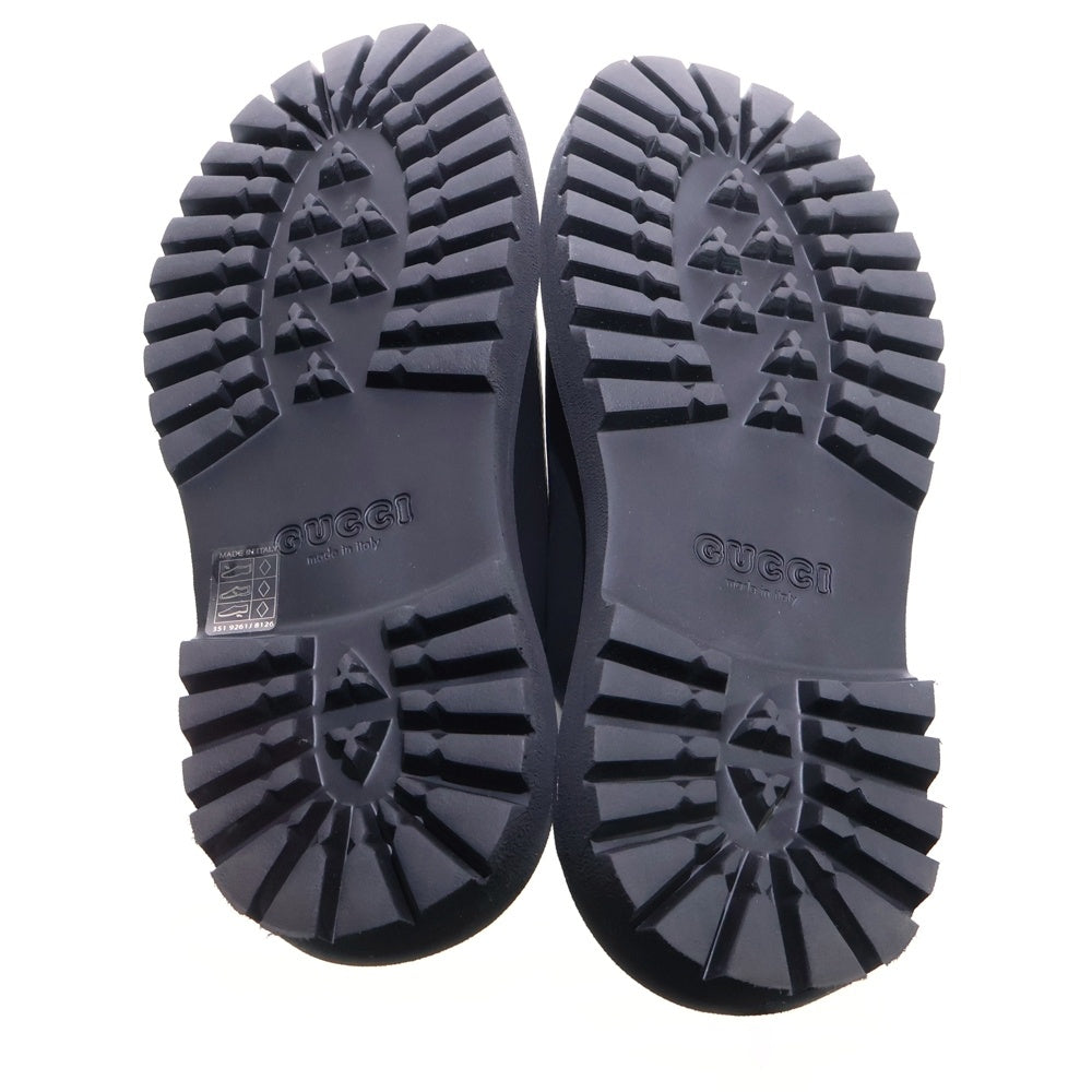 GUCCI(グッチ) パーフォレーテッドGG ラバースリッポン サンダル ブラック 655517