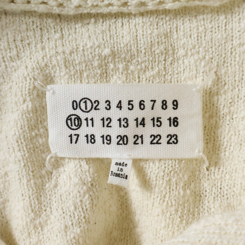 Maison Martin Margiela(メゾンマルタンマルジェラ) 23SS ニットポロシャツ 半袖 ホワイト S51GL0043
