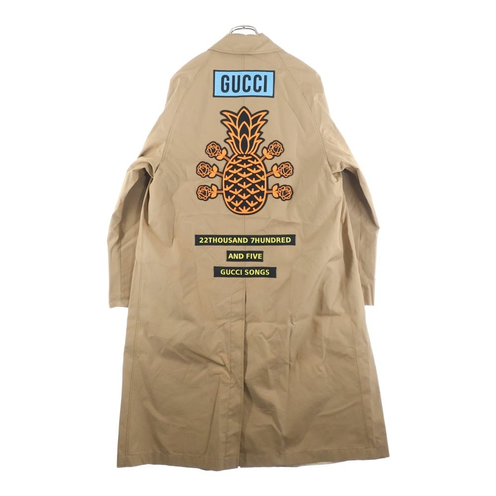 GUCCI(グッチ) パイナップル ステンカラーコート バルカラー ベージュ 682293