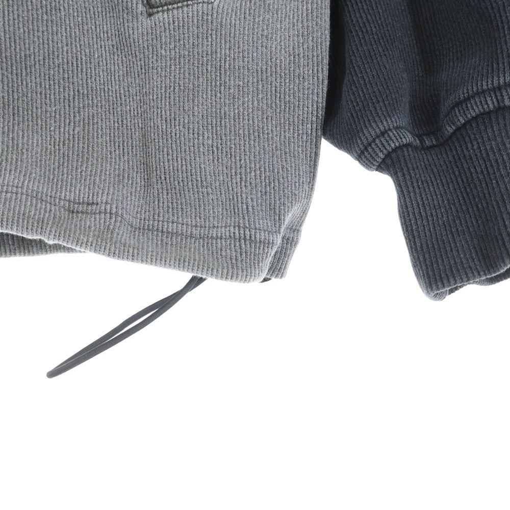 ISAMU KATAYAMA BACKLASH(イサムカタヤマバックラッシュ) STRETCH HEAVY RAGLAN SLEEVES PULLOVER ストレッチヘビー ラグランスリーブ 長袖クルーネックプルオーバー グレー/ブラック 2138-01