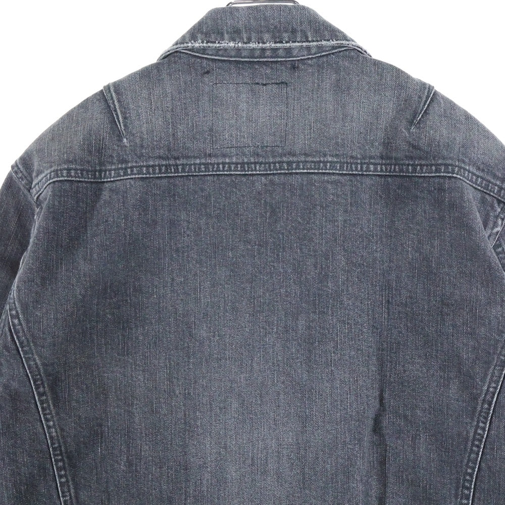 ISAMU KATAYAMA BACKLASH(イサムカタヤマバックラッシュ) THE DENIM STRETCH SELVEDGE DENIM 2ND. JACKET ストレッチ混 セルヴィッチデニムトラッカージャケット ブラック D-704L-BK