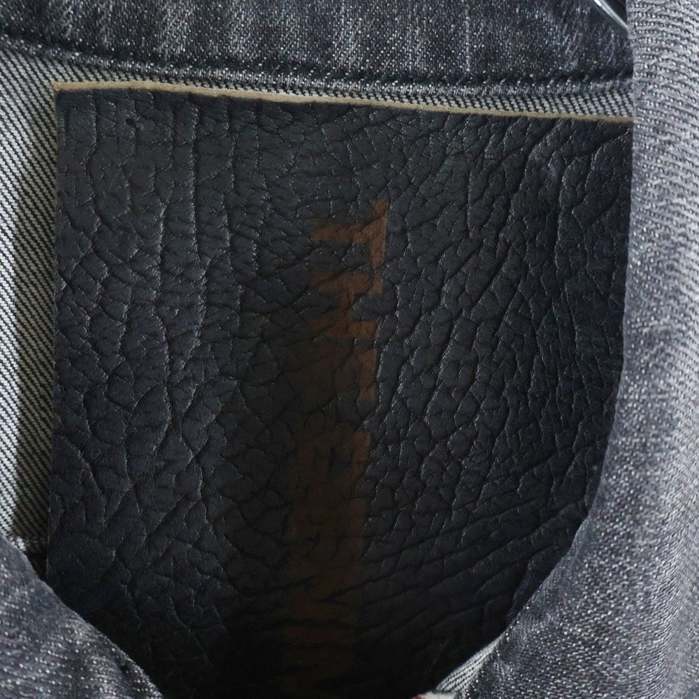 ISAMU KATAYAMA BACKLASH(イサムカタヤマバックラッシュ) THE DENIM STRETCH SELVEDGE DENIM 2ND. JACKET ストレッチ混 セルヴィッチデニムトラッカージャケット ブラック D-704L-BK