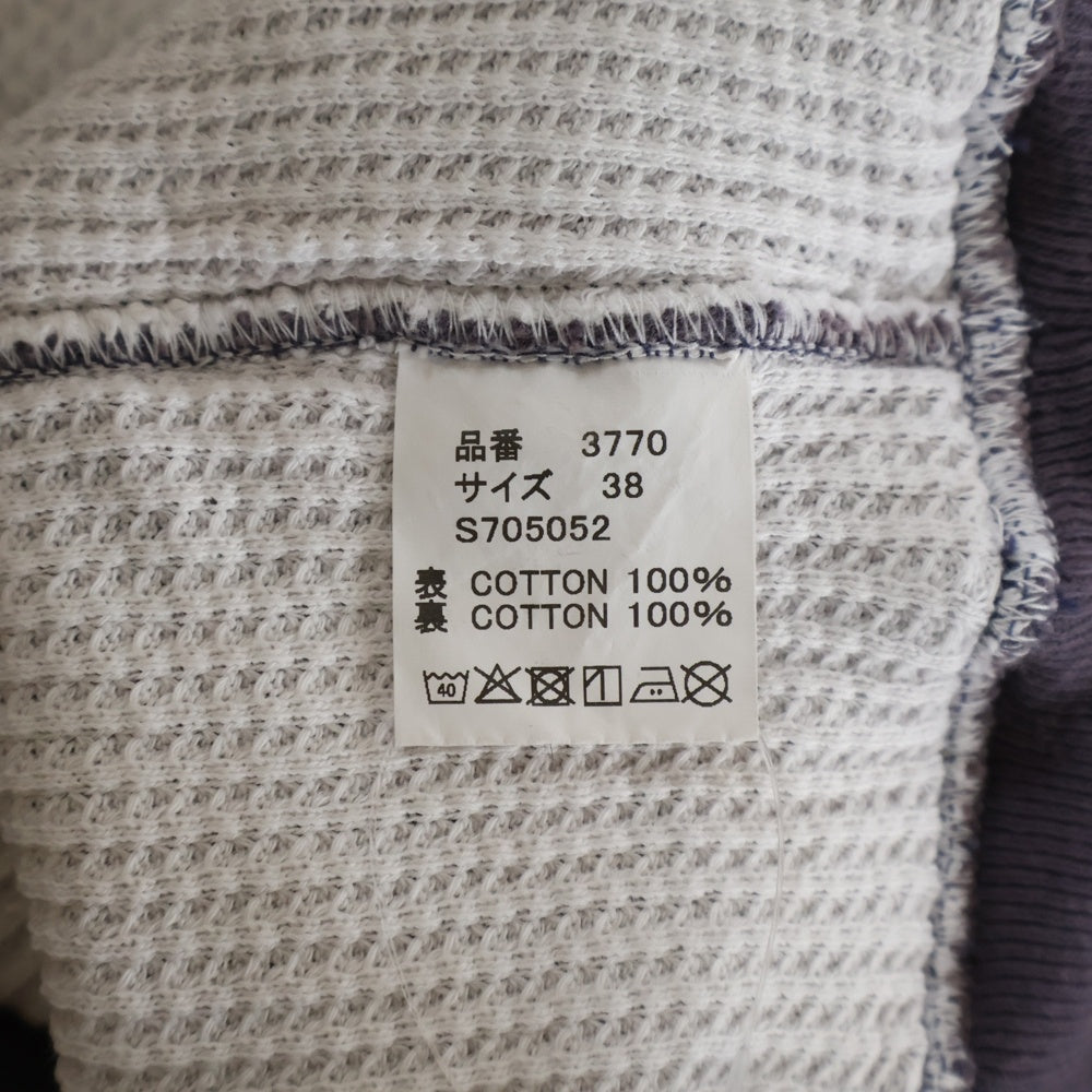 FULLCOUNT(フルカウント) 25AW FADING DOUBLE FACE SWEAT HOODIE サンフェード ダメージ加工 ダブルフェイス プルオーバースウェットパーカー フーディー パープル/ピンク 3770-1