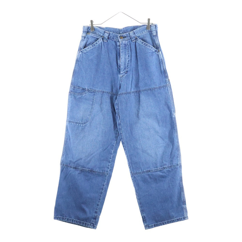 ISAMU KATAYAMA BACKLASH(イサムカタヤマバックラッシュ) ×LEE JELT DENIM PAINTER PANTS リー ドローストリング ジップフライ デニムペインターパンツ インディゴ LB0552