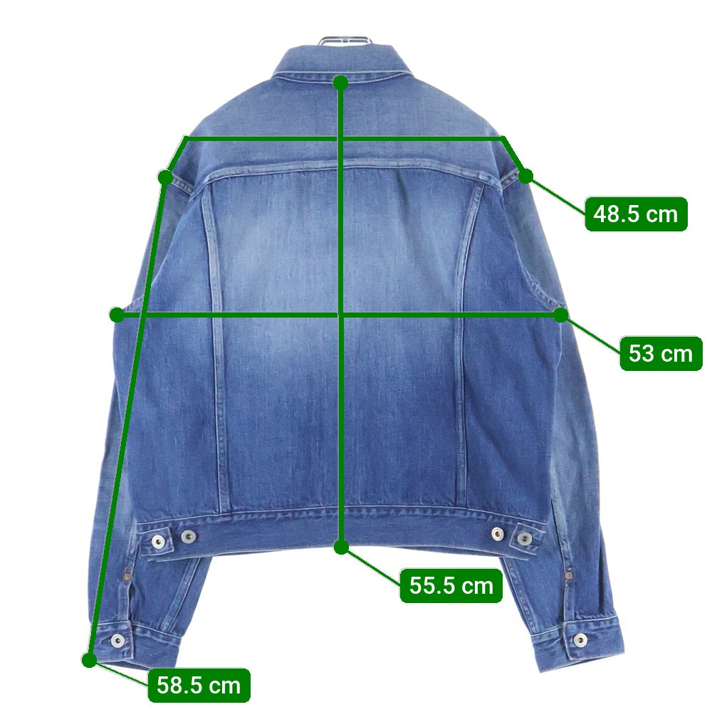 MOMOTARO JEANS(桃太郎ジーンズ) 001 STANDARD DENIM JACKET 14.7oz スタンダード デニムジャケット Gジャン インディゴ MMGJ0001