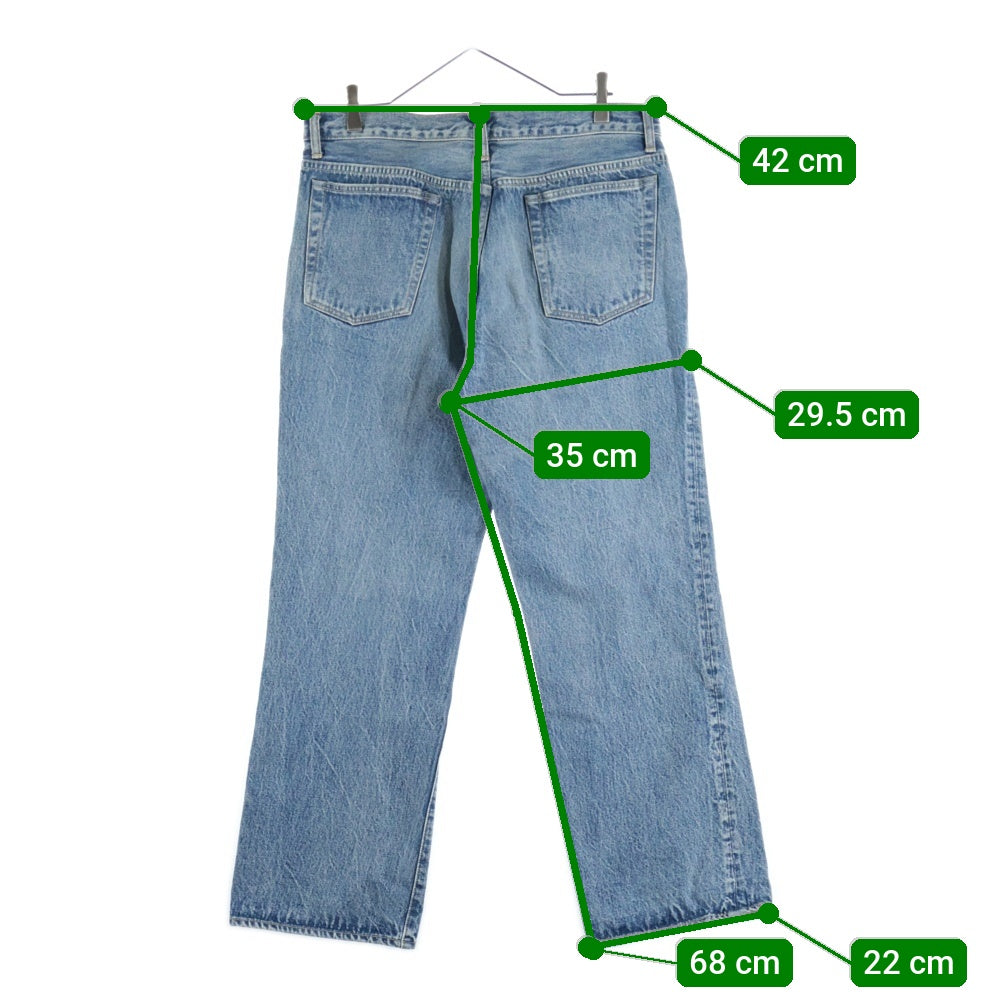 KAPTAIN SUNSHINE(キャプテンサンシャイン) Skate Shoecut Denim Pants スケートシューズカットデニムパンツ インディゴ KS22FPT15