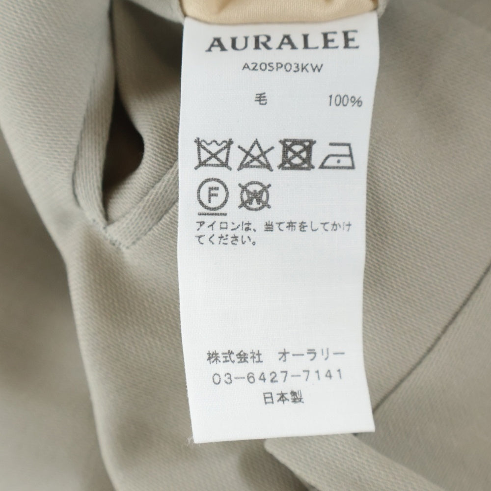 AURALEE(オーラリー) 20SS HARD TWIST WOOL DOBBY SLACKS ハード ツイスト ウール ドビー スラックス ベージュ A20SP03KW