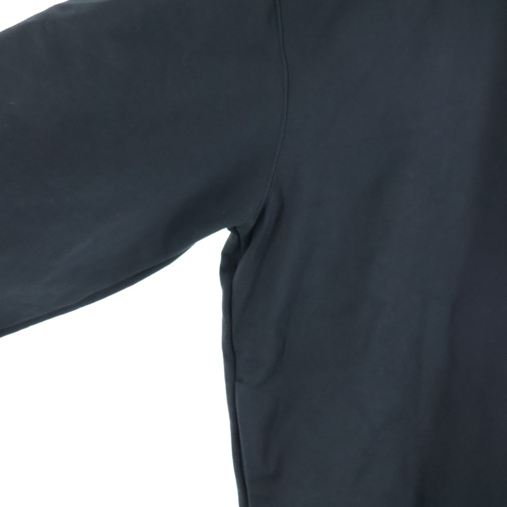 NO BRAND(ノーブランド) KANEMASA PHIL. 36G SUPER FINE GAUGE HALF ZIP PULLOVER スーパー ファイン ゲージ ハーフジップ プルオーバー スウェット ブラック KM23A-EX001