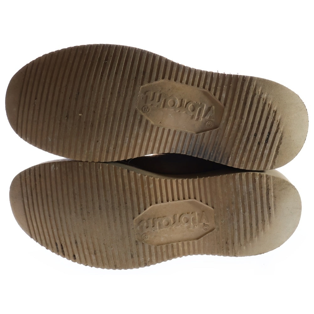 VIBERG(ヴァイバーグ) ロゴ印字 スウェードレザー ショートブーツ ブラウン