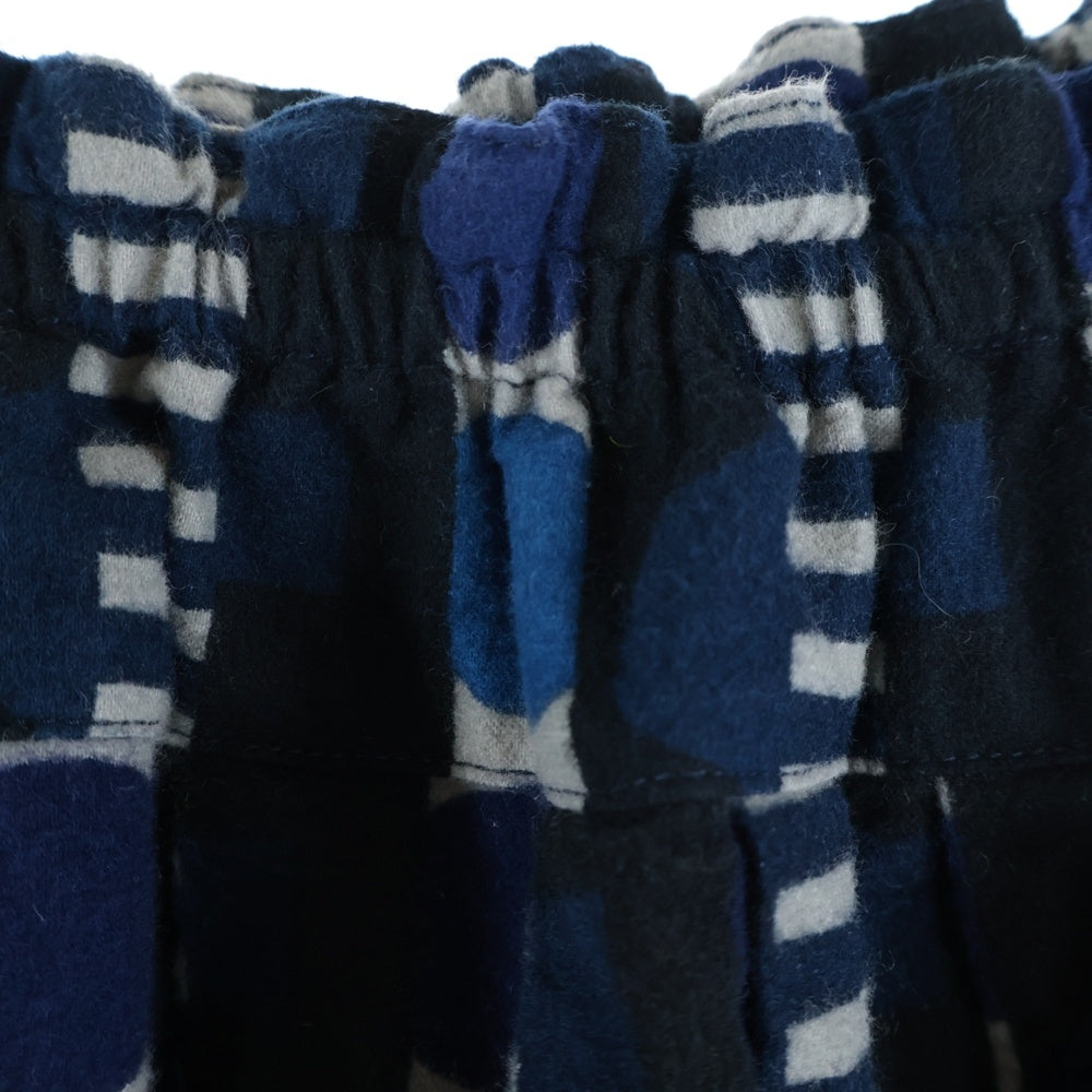 NO BRAND(ノーブランド) TIGREBROCANTE (ティグルブロカンテ) 総柄 フレアイージースカート レディース ブルー/ブラック