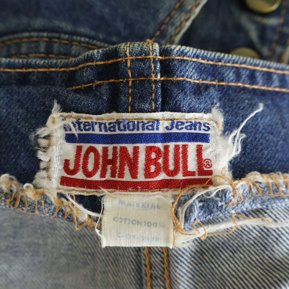 JOHNBULL(ジョンブル) マルチポケット ボタンフライ デニムオーバーオール インディゴ C-OY-3858