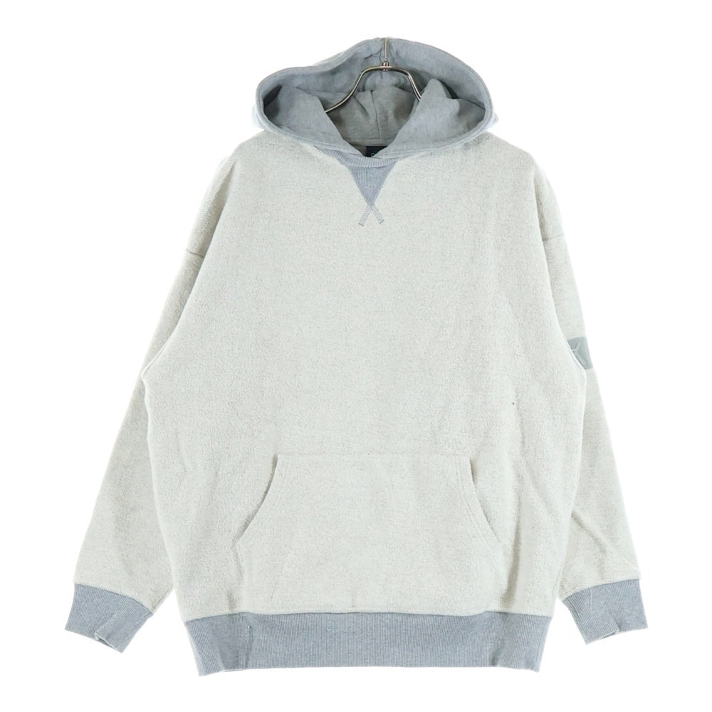 KITH(キス) Reverse Williams II Hoodie インサイドアウト リバース プルオーバーパーカー ホワイトxグレー