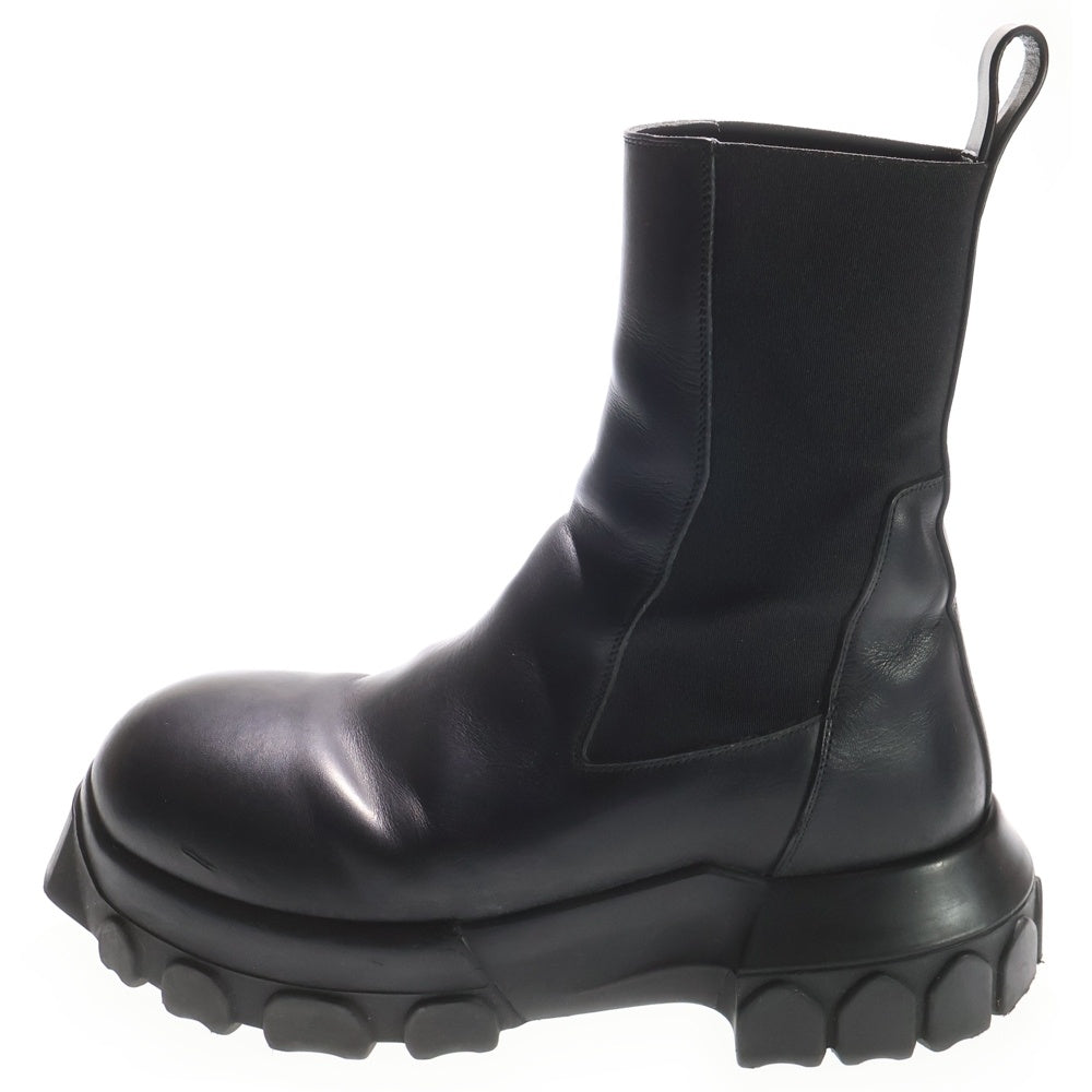 Rick Owens(リックオウエンス) BEATLE BOZO TRACTOR BOOTS ビートル ホゾ トラクター サイドゴアブーツ ブラック 01C4881