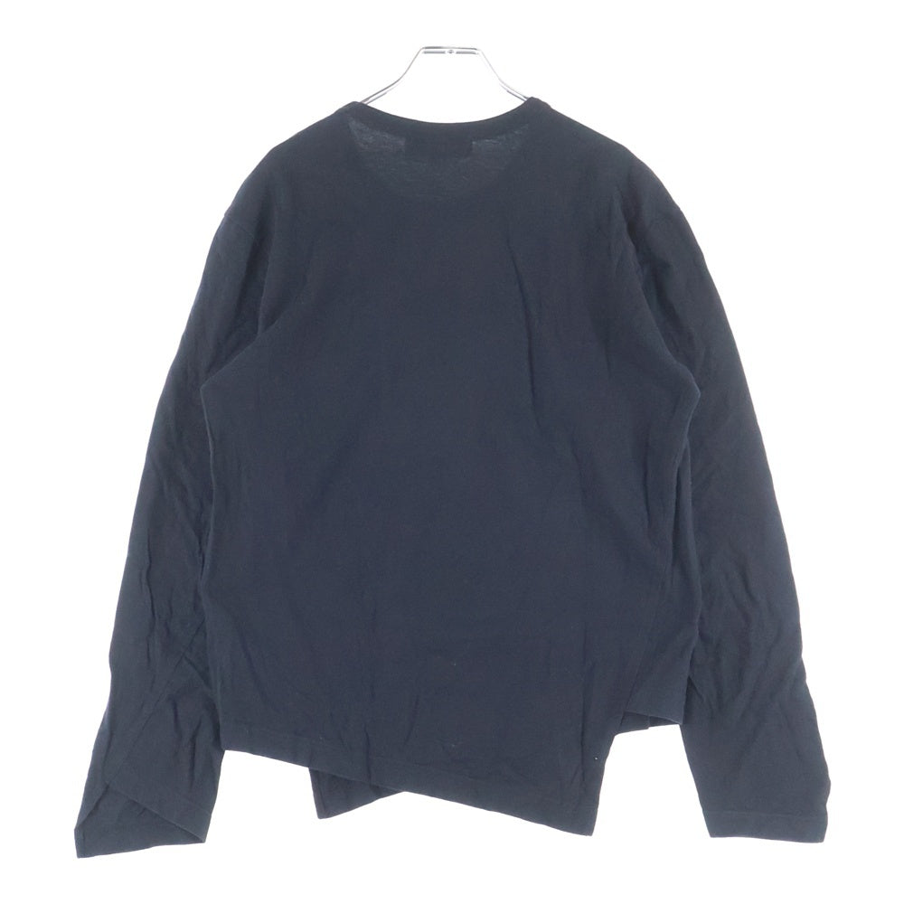 BLACK MARKET COMME des GARCONS(ブラックマーケット コムデギャルソン) 21AW AD2021 ロゴプリント クルーネック長袖Tシャツ カットソー OH-T115