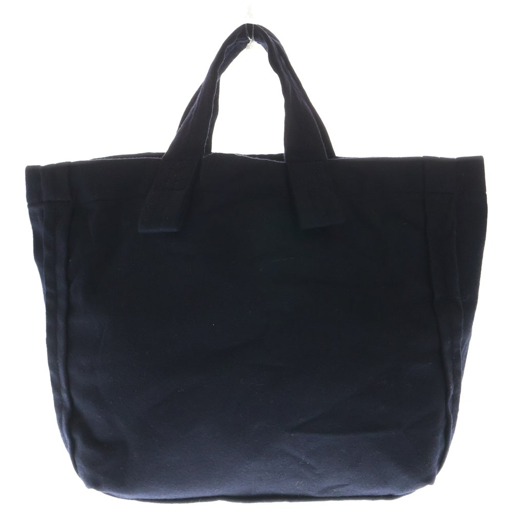 tricot COMME des GARCONS(トリコ コム デ ギャルソン) サイドデザイン ウール トートバッグ ハンドバッグ ネイビー TJ-K 203 レディース