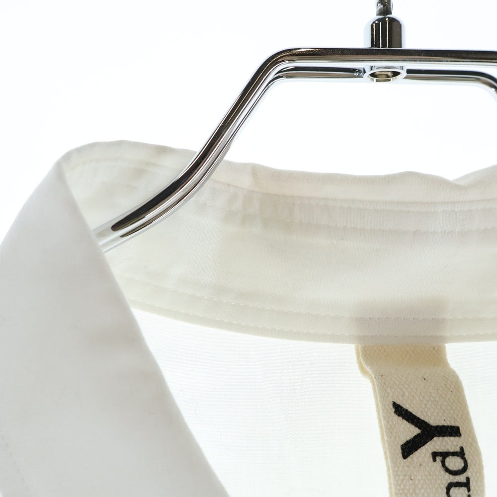 Ground Y(グラウンドワイ) BROADCLOTH DETACHABLE SLEEVE SHIRT ブロードクロス デタッチャブル ロングスリーブ コットンシャツ ホワイト GJ-B07-002