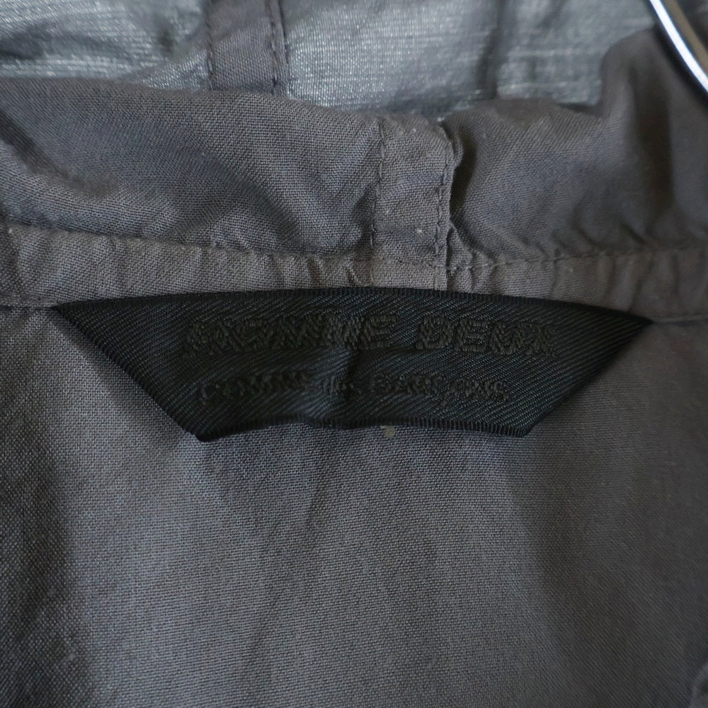 COMME des GARCONS HOMME DEUX(コムデギャルソン オムドゥ) 22SS AD2021 後染め フーデッド ジップアップジャケット グレー DI-B030
