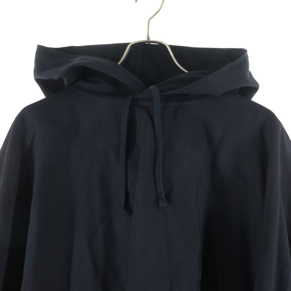 COMME des GARCONS HOMME DEUX(コムデギャルソン オムドゥ) 23AW AD2023 ウール ギャバジン フーデッドポンチョ プルオーバーパーカー ブラック DL-K802
