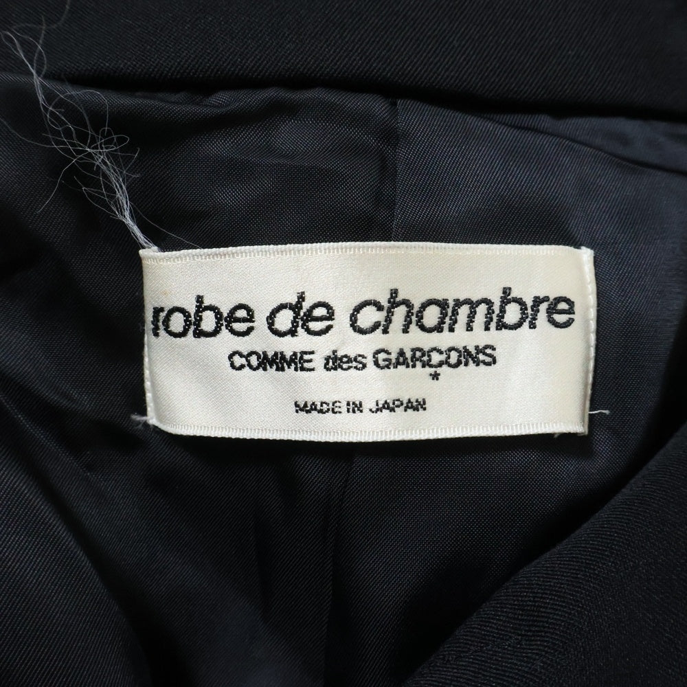 robe de chambre COMME des GARCONS(ローブドシャンブル コムデギャルソン) 90S AD1999 VINTAGE ヴィンテージ ウール ステンカラーコート ブラック RC-040010