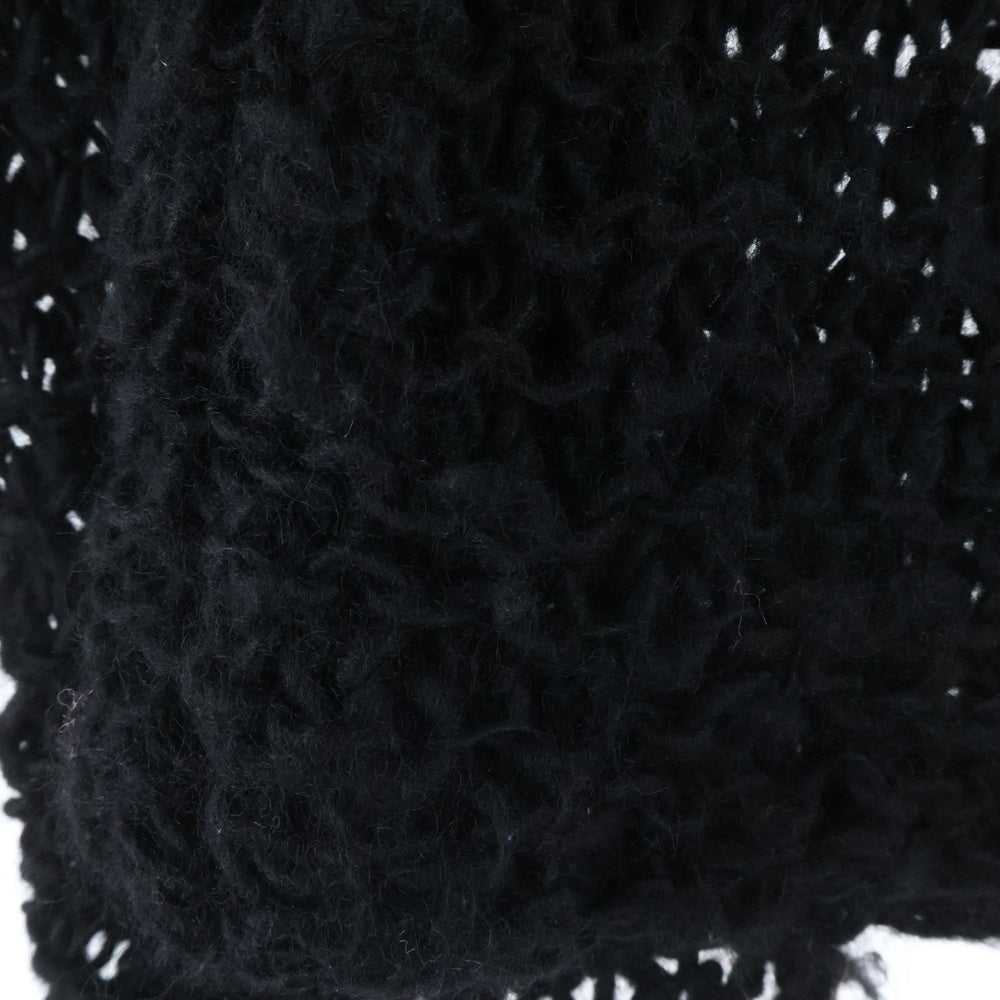 BLACK COMME des GARCONS(ブラックコムデギャルソン) 24AW AD2024 ローゲージ クルーネックニットセーター ブラック 1N-N006