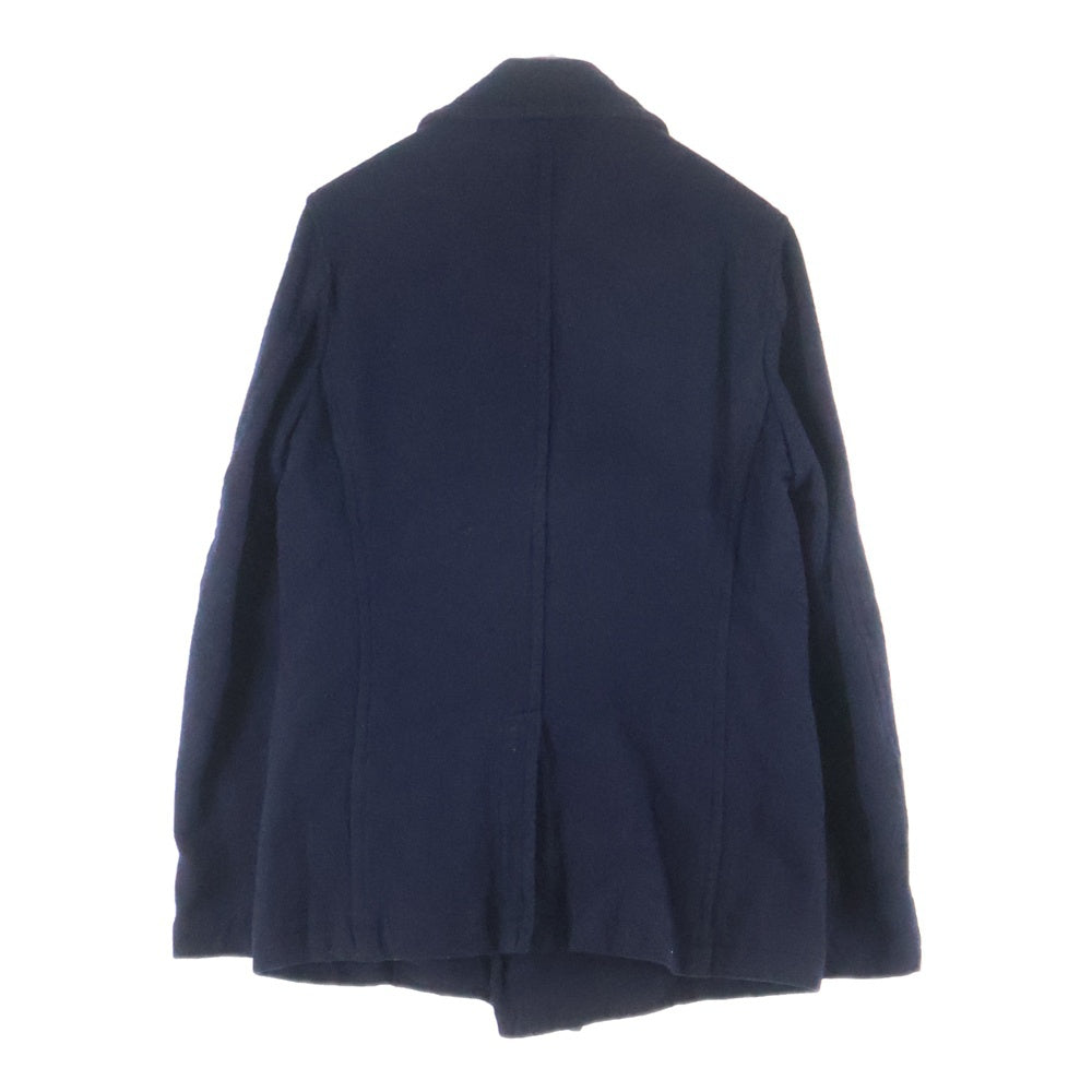 COMME des GARCONS HOMME(コムデギャルソンオム) 11AW AD2011 ウール ミドル丈 ピーコート ネイビー HH-J064