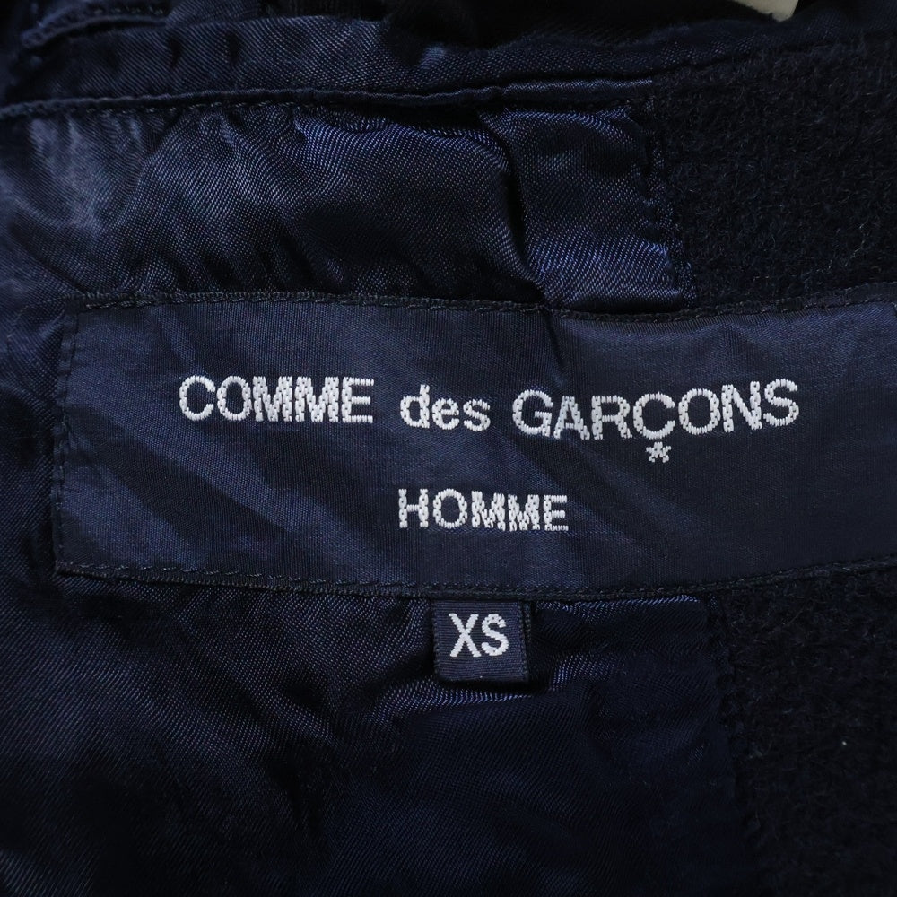 COMME des GARCONS HOMME(コムデギャルソンオム) 13AW AD2013 ウール シングルテーラードジャケット ネイビー HL-J023