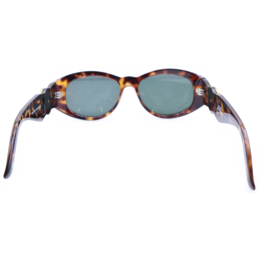 GIANNI VERSACE(ジャンニ ヴェルサーチ) メデューサ装飾 ラウンドフレーム オーバルサングラス メガネ ブラウン 424 レディース