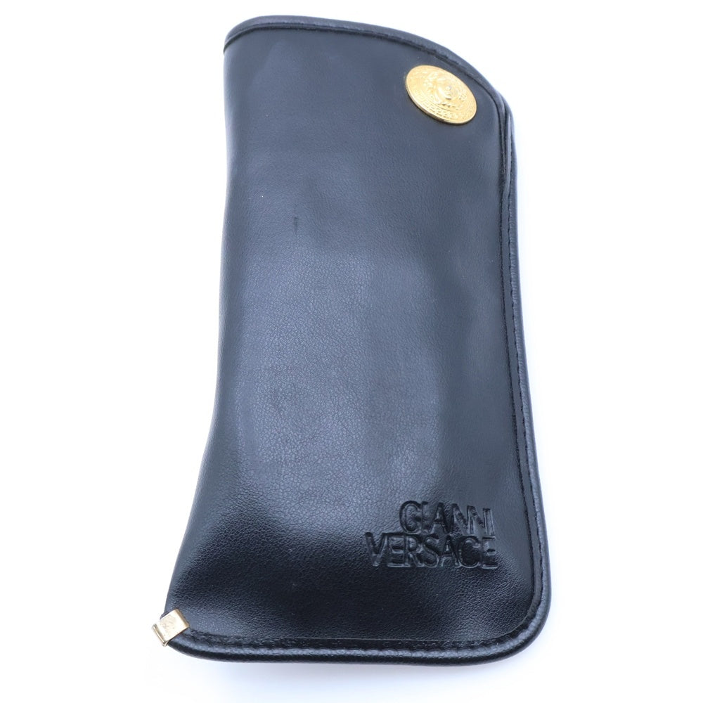 GIANNI VERSACE(ジャンニ ヴェルサーチ) メデューサ装飾 ラウンドフレーム オーバルサングラス メガネ ブラウン 424 レディース