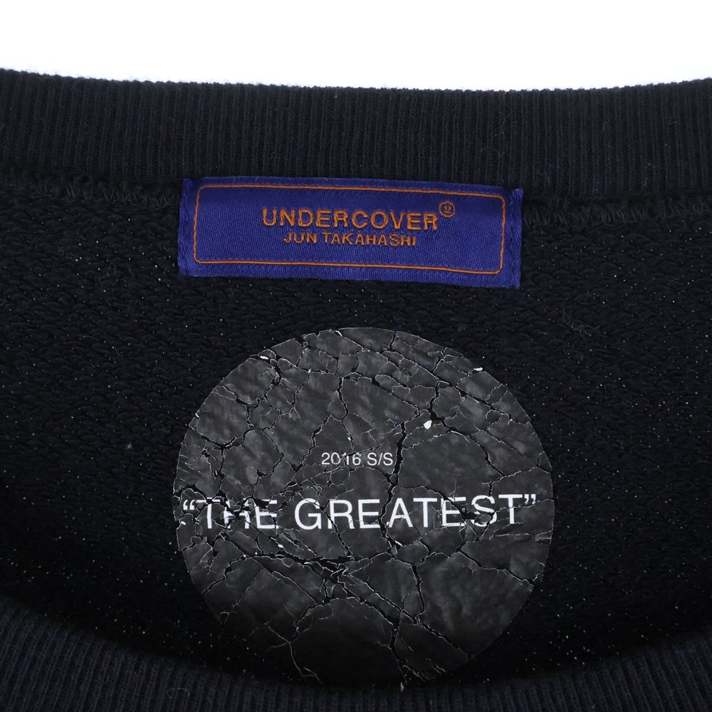 UNDERCOVER(アンダーカバー) 16SS ×STAR WARS THE GREATEST期 フロントロゴデザイン クルーネック スウェット トレーナー ネイビー UCQ4816