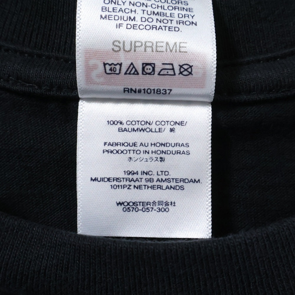 SUPREME(シュプリーム) 25AW Wu-Tang Clan RZA Tee ウータン クラン クルーネック半袖Tシャツ カットソー ブラック