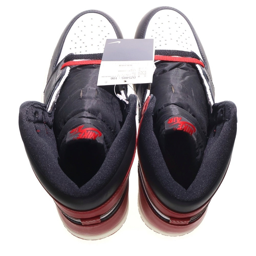 NIKE(ナイキ) AIR JORDAN 1 RETRO HIGH OG BLACK TOE REIMAGINED エアジョーダン 1 ブラックトゥ リイマジンド ハイカットスニーカー US8/26cm DZ5485-106