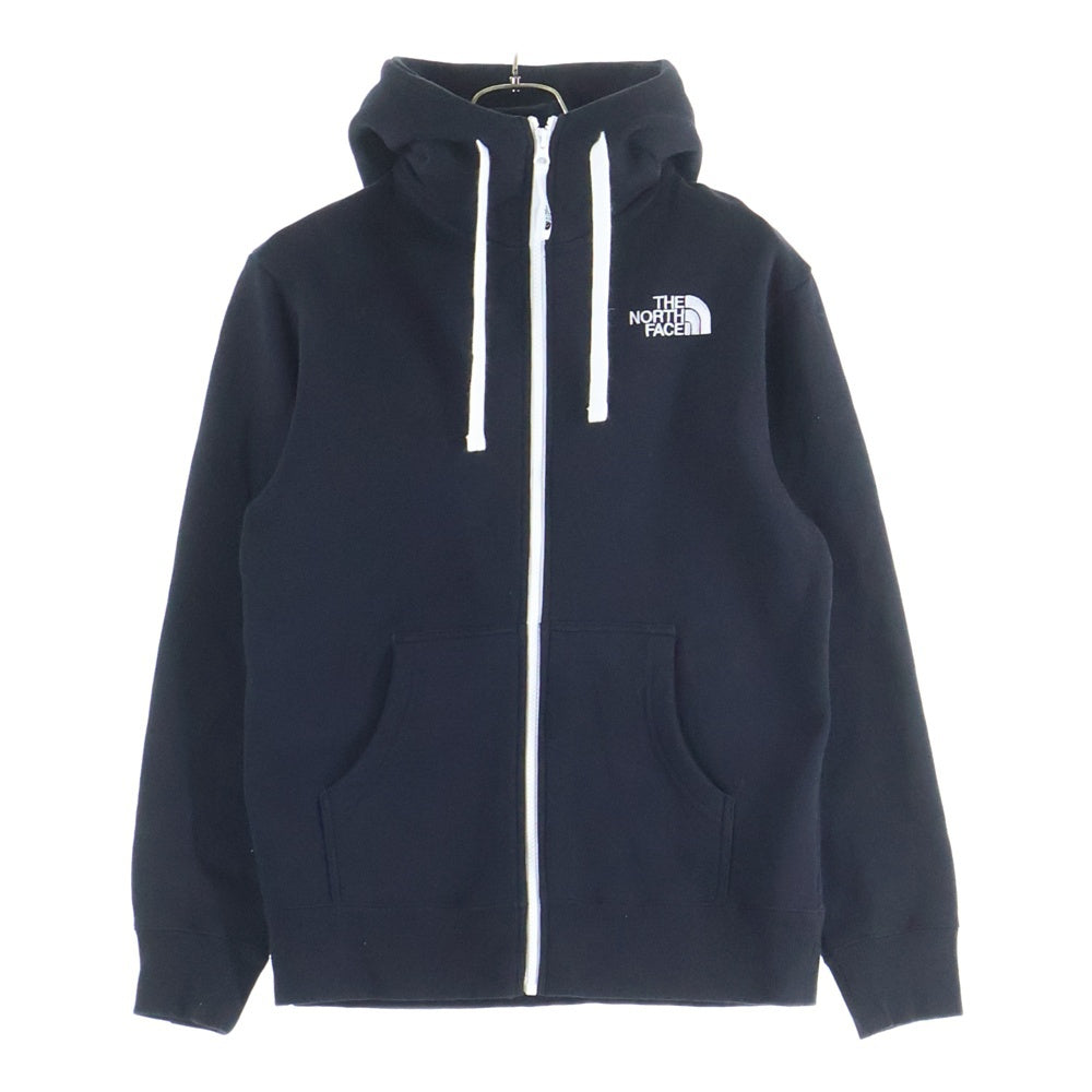 THE NORTH FACE(ザノースフェイス) Rearview FullZip Hoodie フードロゴ刺繍 フルジップフーディー スウェットパーカー ブラック NT11930