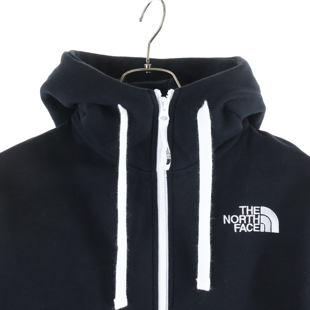 THE NORTH FACE(ザノースフェイス) Rearview FullZip Hoodie フードロゴ刺繍 フルジップフーディー スウェットパーカー ブラック NT11930