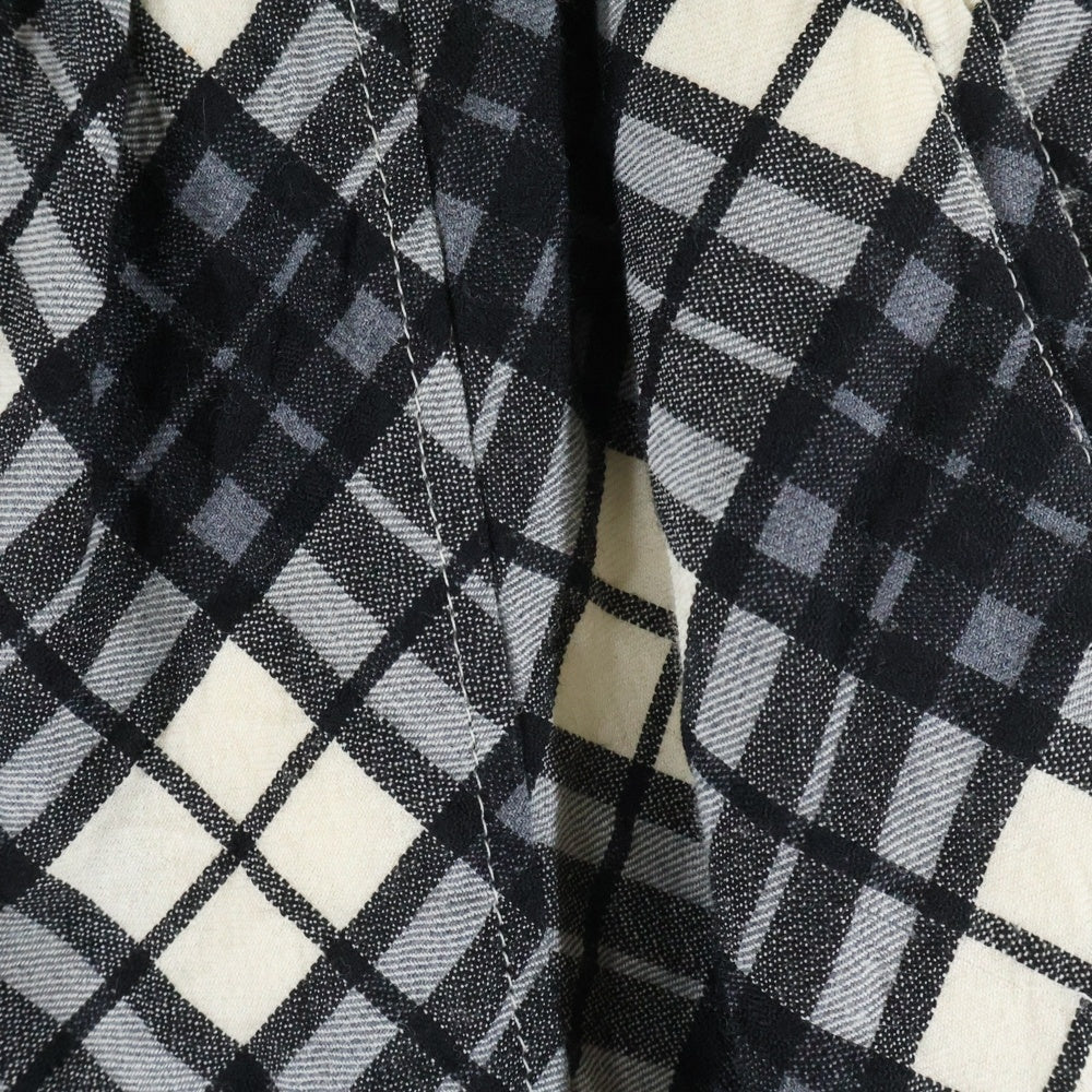 COMME des GARCONS COMME des GARCONS(コムデギャルソンコムデギャルソン) 11SS AD2010 チェック柄 ウール サルエルショーツ ハーフパンツ ブラック/ホワイト レディース RG-P017