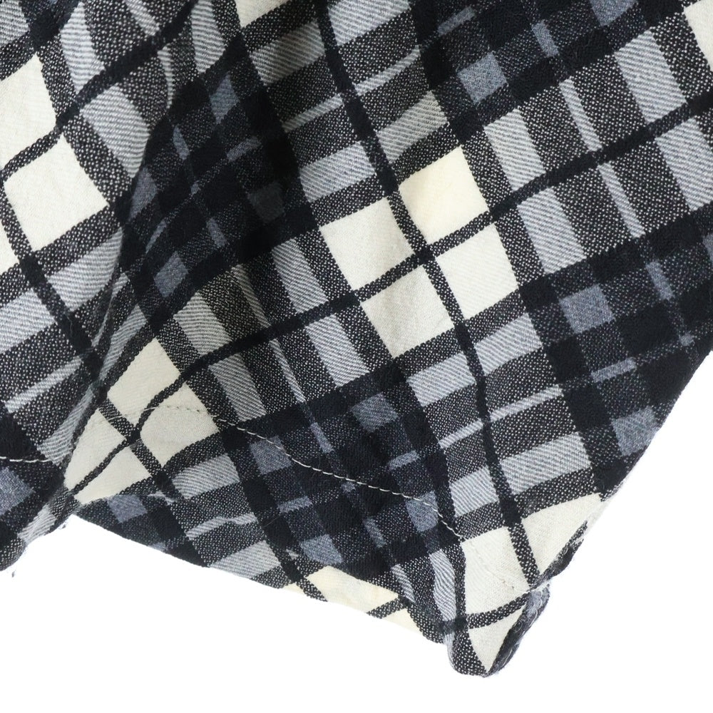 COMME des GARCONS COMME des GARCONS(コムデギャルソンコムデギャルソン) 11SS AD2010 チェック柄 ウール サルエルショーツ ハーフパンツ ブラック/ホワイト レディース RG-P017