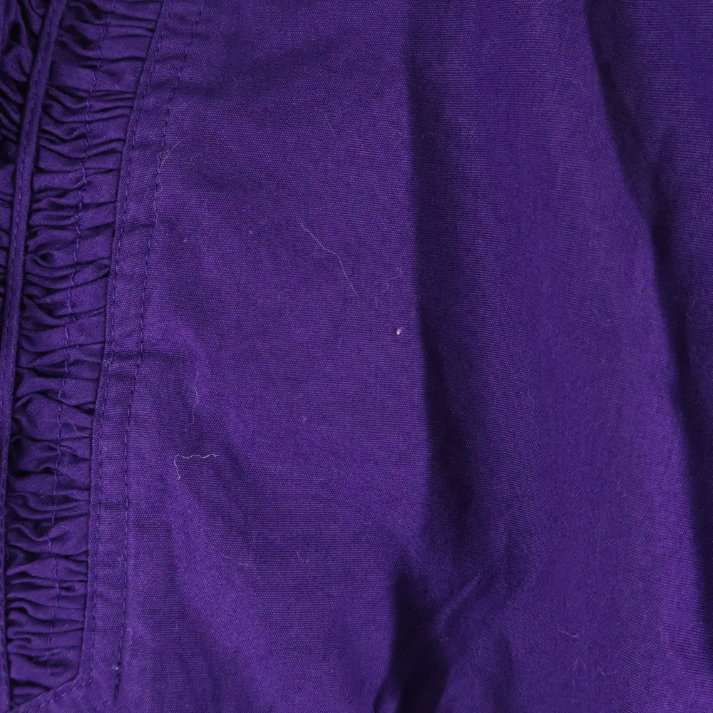 JUNYA WATANABE COMME des GARCONS(ジュンヤワタナベ コムデギャルソン) 02SS AD2001 フリルネックデザイン コットン 半袖カットソー パープル レディース JE-B027