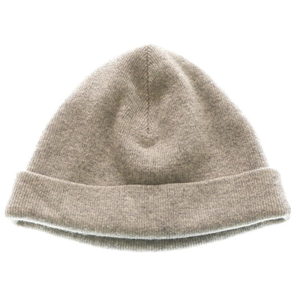 RAF SIMONS(ラフシモンズ) フロント刺繍 ウールニットキャップ ビーニー 帽子 グレー