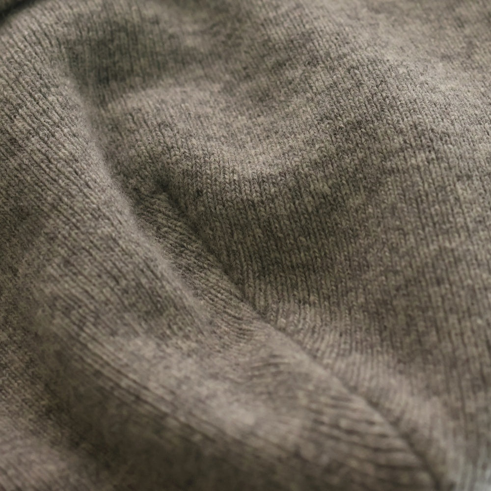 RAF SIMONS(ラフシモンズ) フロント刺繍 ウールニットキャップ ビーニー 帽子 グレー