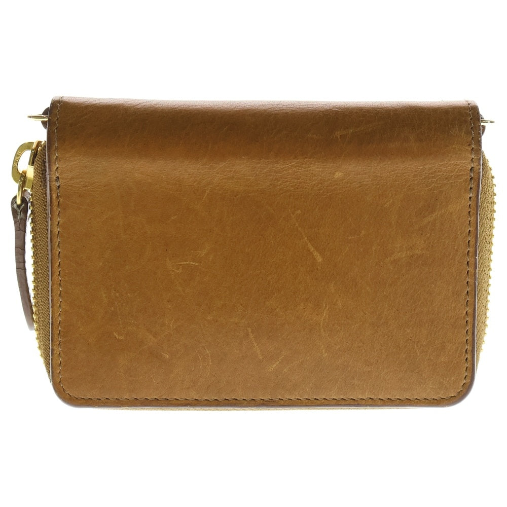 UNDERCOVER(アンダーカバー) LEATHER SHOULDER WALLET ロゴデザイン レザー ショルダー ウォレット ブラウン UCS1P01