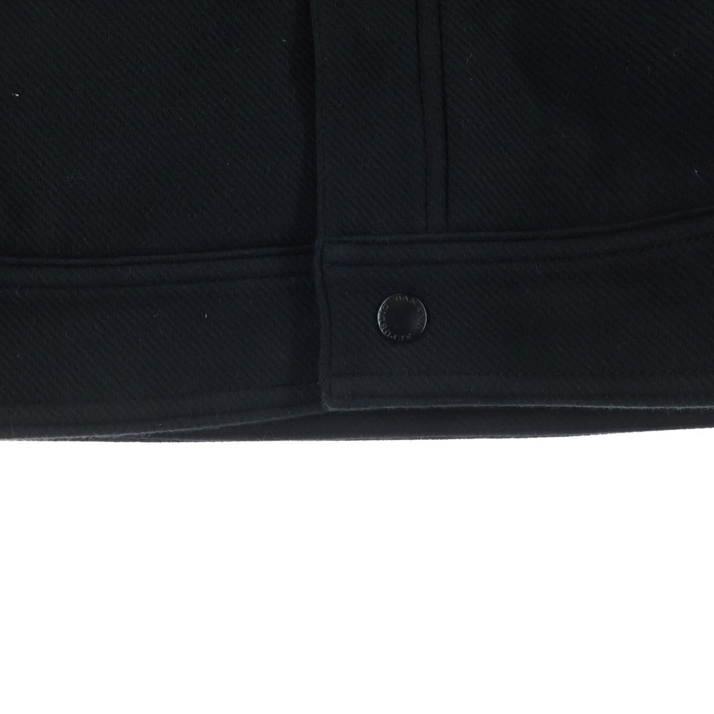 BANANA REPUBLIC(バナナリパブリック) 襟コーデュロイ ボタンロングジャケット ブラック 815244-01