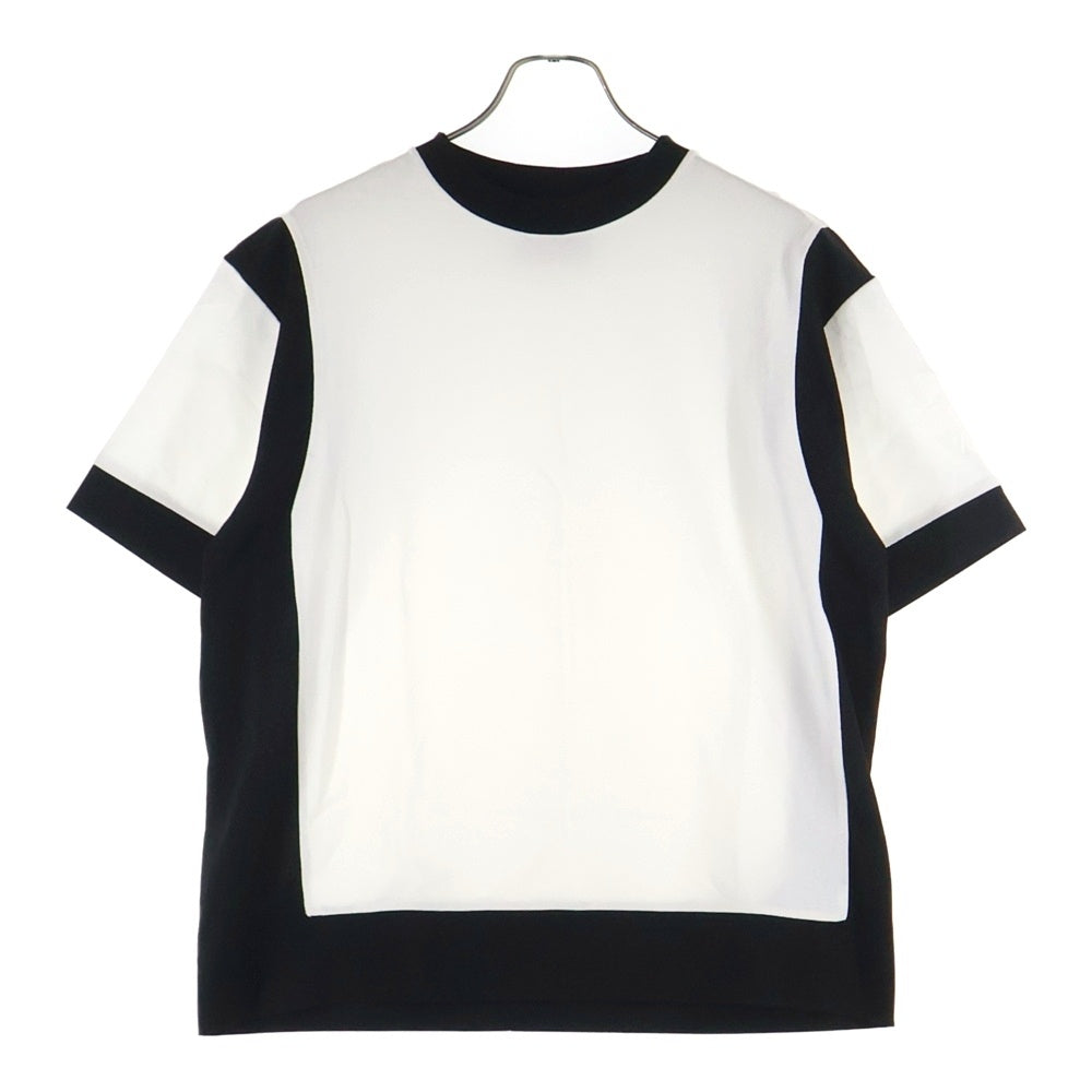 UNITED TOKYO(ユナイテッド トウキョウ) ドッキング レイヤード クルーネック半袖Tシャツ カットソー ホワイト/ブラック 134322002