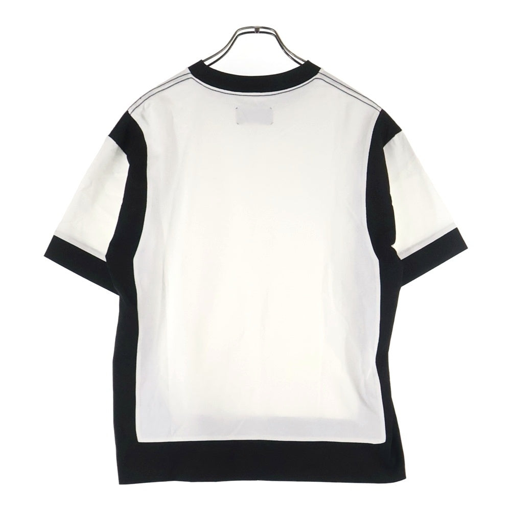 UNITED TOKYO(ユナイテッド トウキョウ) ドッキング レイヤード クルーネック半袖Tシャツ カットソー ホワイト/ブラック 134322002