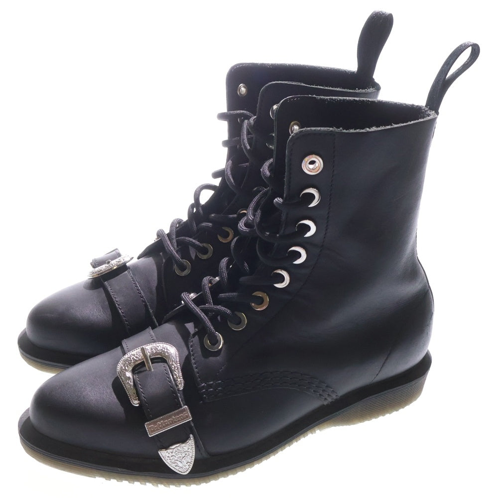 Dr.Martens(ドクターマーチン) ULIMA ウリマ 装飾ベルトデザイン レースアップ ブーツ レディース ブラック