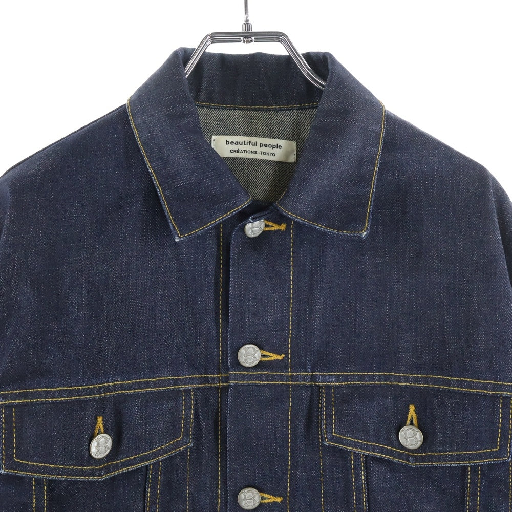 beautiful people(ビューティフルピープル) リジット デニムジャケット インディゴ 1715102513 レディース