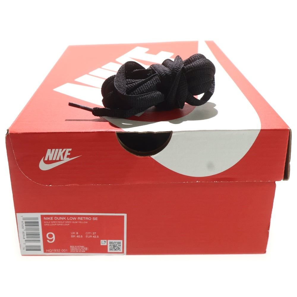 NIKE(ナイキ) DUNK LOW RETRO SE ダンクロー レトロ ローカットスニーカー グレー US9/27cm HQ1932-001
